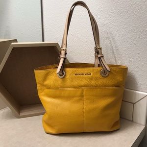 Mustard Yellow Michael Kors Leather Bag